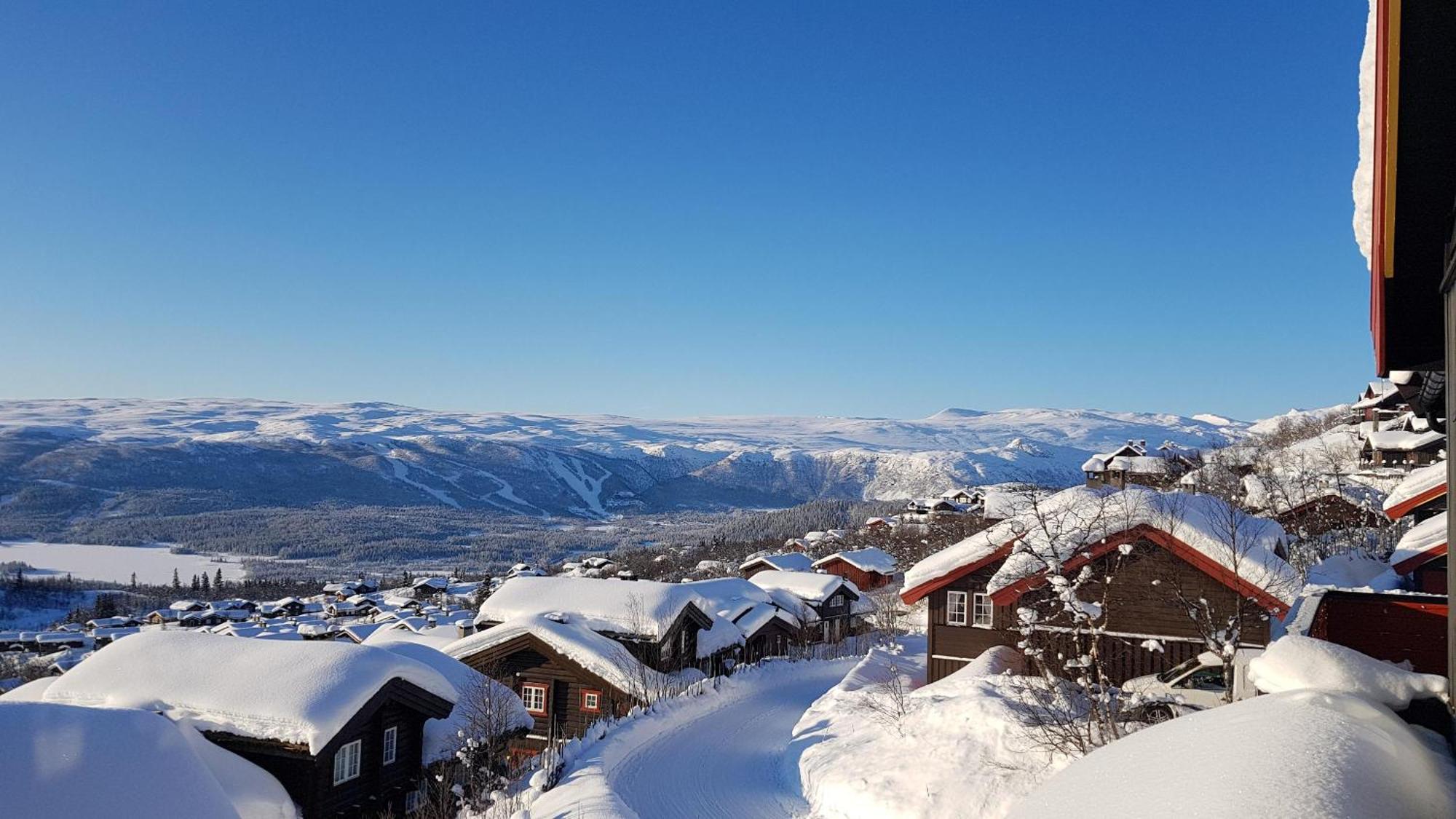 Panoramautsikt Storleilighet Ved Carlheisen Lägenhet Beitostolen Exteriör bild